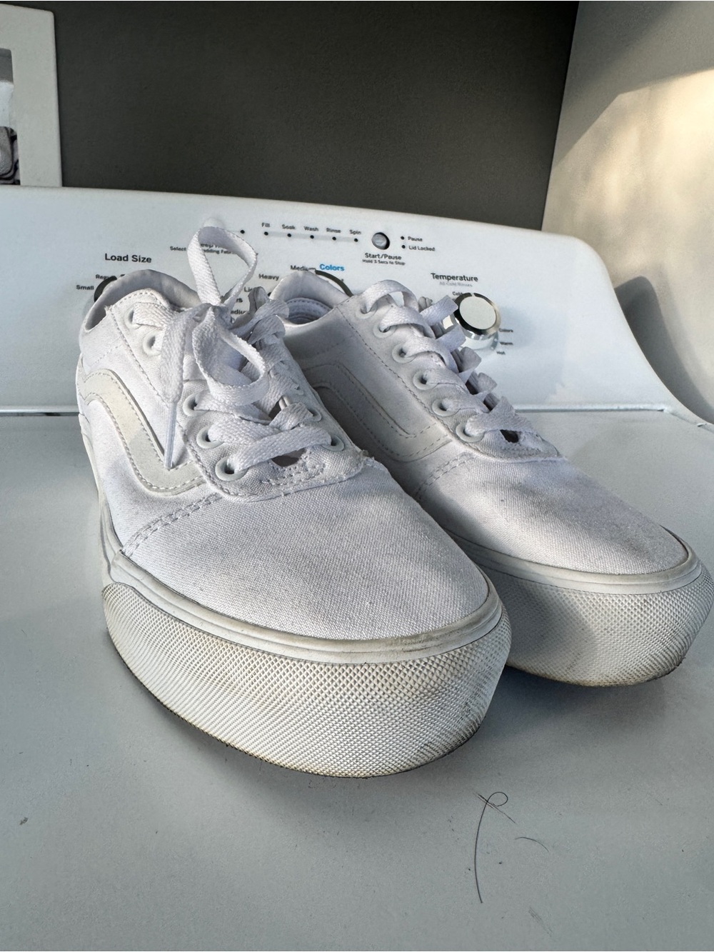 White platform vans - Picture 7 of 8